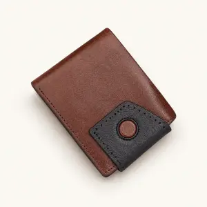 Aero Pull Two-Tone Wallet - Deep Brown