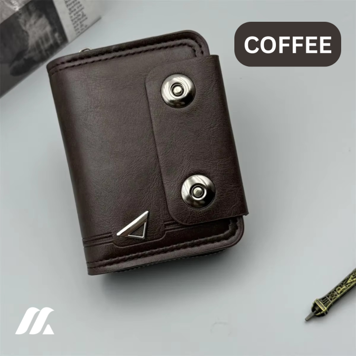 Kingdushi Double Part Card Holder - Coffee Colour