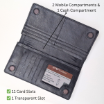 Marvello Edition Double Mobile Chamber Long Wallet